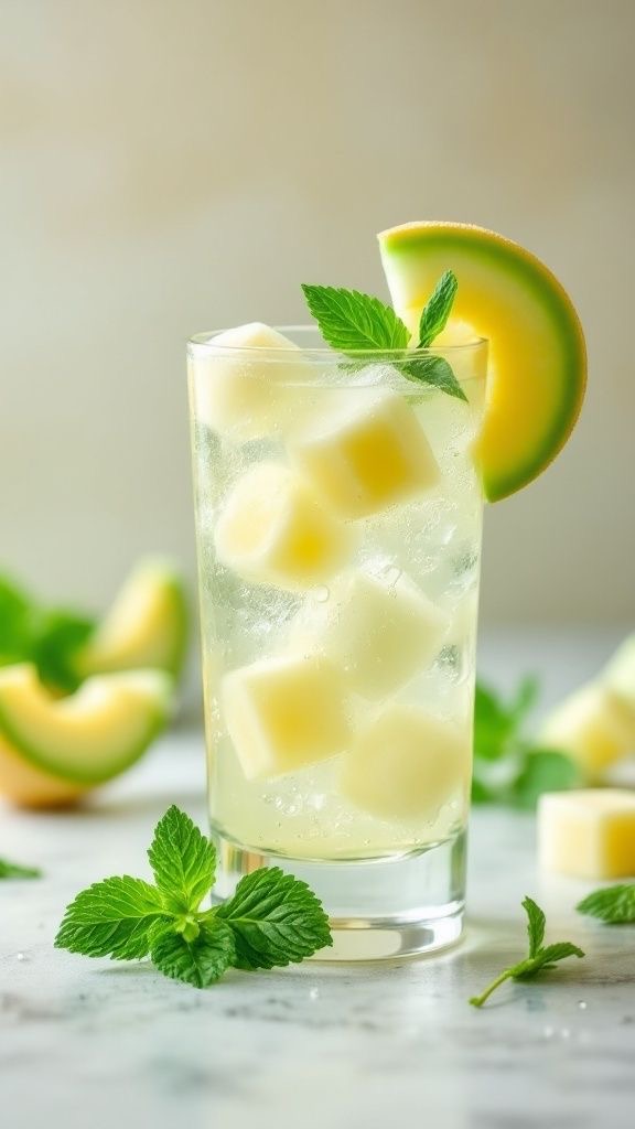 Melon italian soda