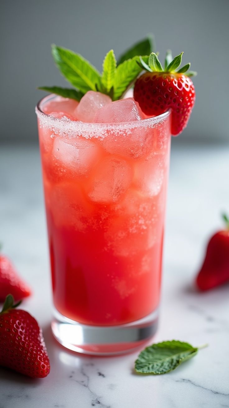 Çilekli mojito